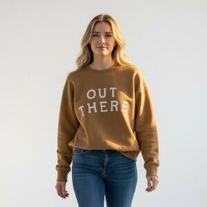 REI Women's Brown 'Out There' Crewneck Sweatshirt